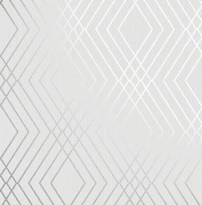 Shard Silver Trellis Wallpaper by Fine Decor