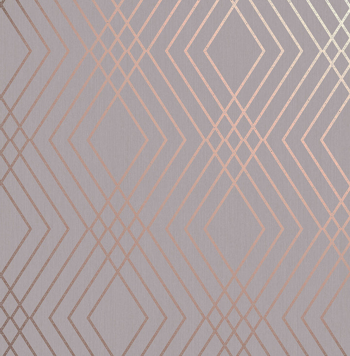 Shard Grey Trellis Wallpaper by Fine Decor Medley Covers about 56.4 square feet Great Britain Unpasted 20.5-in repeat, drop match 20.5-in by 33-ft long roll - Fabric Carolina -