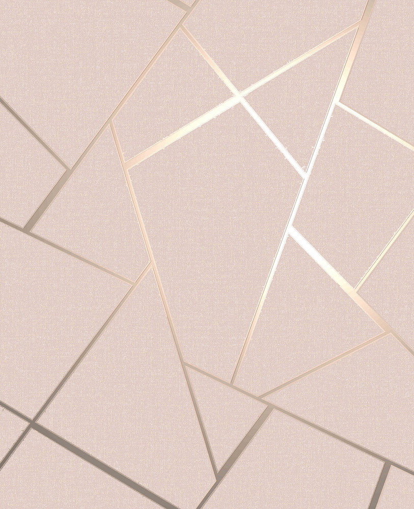 Quartz Blush Fractal Wallpaper by Fine Decor Medley Covers about 56.4 square feet Great Britain Unpasted 25.2-in repeat, drop match 20.5-in by 33-ft long roll - Fabric Carolina -