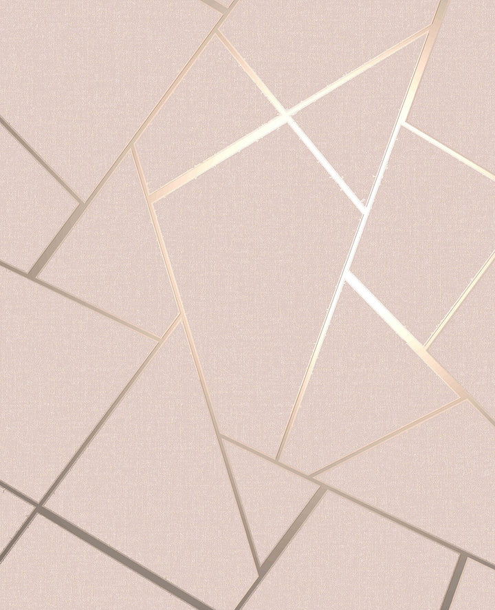 Quartz Blush Fractal Wallpaper by Fine Decor Medley Covers about 56.4 square feet Great Britain Unpasted 25.2-in repeat, drop match 20.5-in by 33-ft long roll - Fabric Carolina -