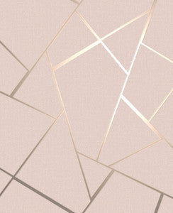 Quartz Blush Fractal Wallpaper by Fine Decor