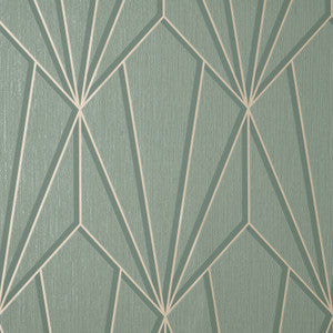 Silas Sage Geo Wallpaper by Fine Decor