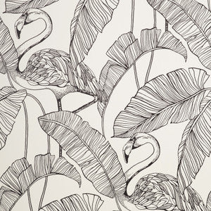 Mulholland White Flamingo Wallpaper by Fine Decor