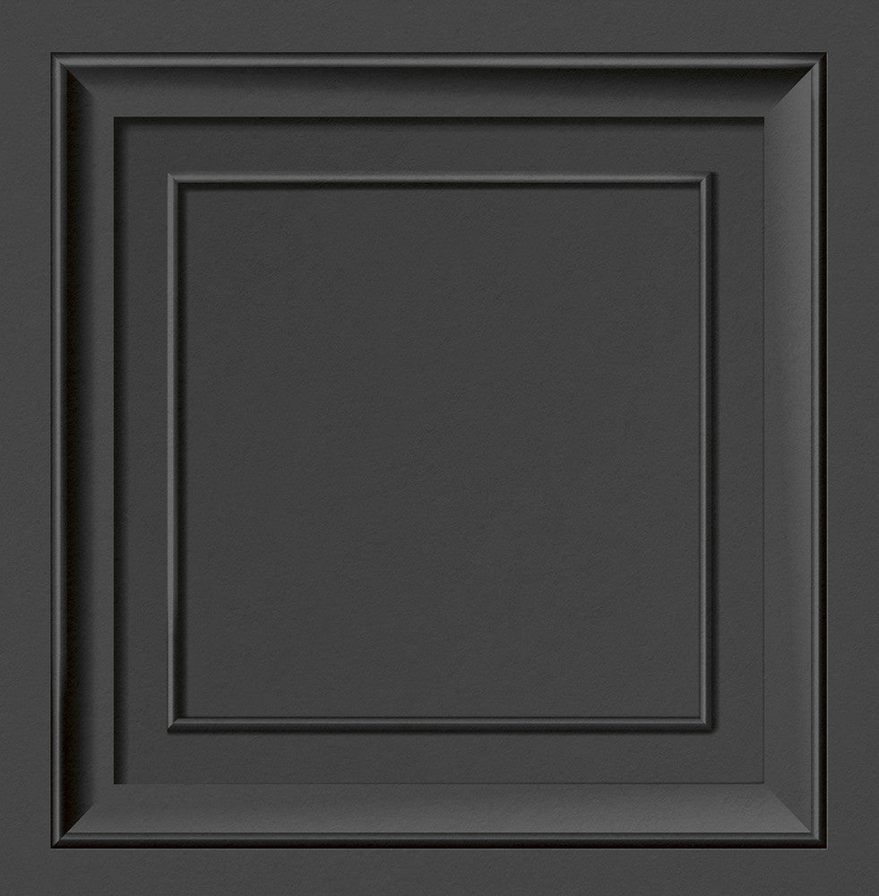 Distinctive Dark Grey Square Panel Wallpaper by Fine Decor Medley Covers about 56.4 square feet Great Britain Unpasted 20.9-in repeat, straight match 20.5-in by 33-ft long roll - Fabric Carolina -