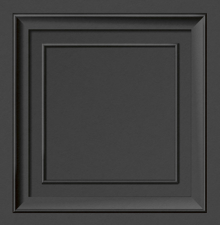 Distinctive Dark Grey Square Panel Wallpaper by Fine Decor Medley Covers about 56.4 square feet Great Britain Unpasted 20.9-in repeat, straight match 20.5-in by 33-ft long roll - Fabric Carolina -