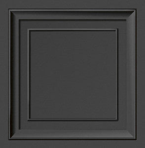 Distinctive Dark Grey Square Panel Wallpaper by Fine Decor