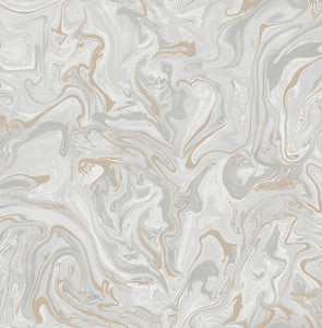 Suave Light Grey Marble Wallpaper by Fine Decor