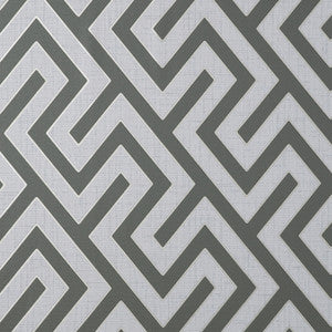 Meander Charcoal Geo Wallpaper by Fine Decor