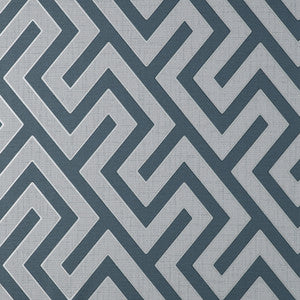 Meander Blue Geo Wallpaper by Fine Decor