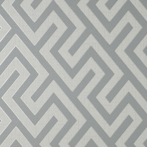 Meander Light Grey Geo Wallpaper by Fine Decor