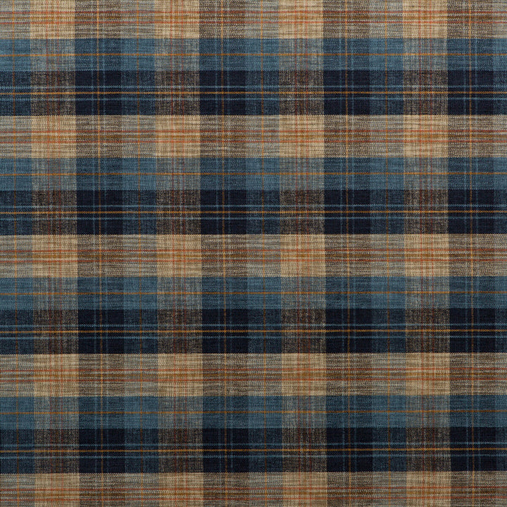 Clan Chenille Blue/Mole by Mulberry Fabric LIVING LEGENDS VISCOSE - 67%;COTTON - 27%;POLYAMIDE - 6% Italy HEAVY Horizontal: 9.259 and Vertical: 9.456 53.978 - Fabric Carolina -