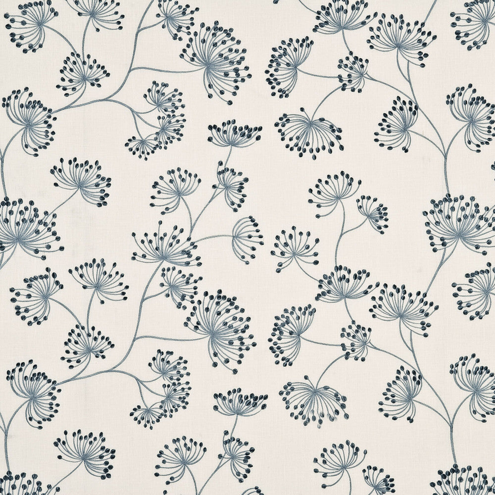 Meadow Linen Soft Blue by Mulberry Fabric HEIRLOOM LINEN - 65%;RAYON - 35% India - Horizontal: 24.822 and Vertical: 15.366 51.22 - Fabric Carolina -