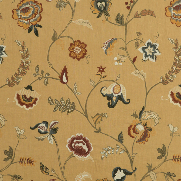Elidora Spice by Mulberry Fabric Mulberry Fabric Elidora SpiceFabric BOHEMIAN ROMANCE LINEN - 63%;POLYESTER - 37% India </p><p>Repeat: H: 25.216, V: 30.732 50.432 - Fabric Carolina -