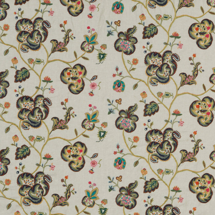 Montjoy Multi by Mulberry Fabric BOHEMIAN ROMANCE LINEN - 70%;POLYESTER - 30% India - Horizontal: 50.432 and Vertical: 14.972 50.432 - Fabric Carolina -