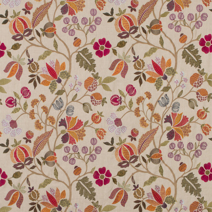 Wilderness Multi by Mulberry Fabric Mulberry Fabric Wilderness MultiFabric BOHEMIAN ROMANCE LINEN - 75%;VISCOSE - 20%;POLYESTER - 5% India </p><p>Repeat: H: 25.216, V: 31.52 50.432 - Fabric Carolina -