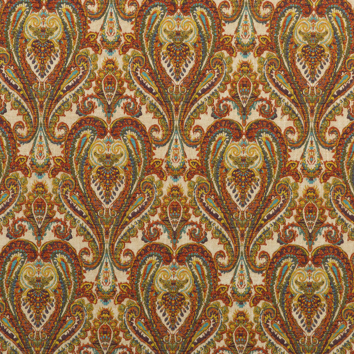 Bohemian Paisley Multi by Mulberry Fabric BOHEMIAN ROMANCE VISCOSE - 81%;POLYESTER - 12%;COTTON - 7% Turkey - Horizontal: 12.608 and Vertical: 22.852 48.462 - Fabric Carolina -