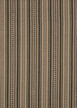 Dalton Stripe Charcoal/Bronze by Mulberry Fabric BOHEMIAN TRAVELS COTTON - 60%;JUTE - 40% India - Horizontal: 9.062 and Vertical: - 53.978 - Fabric Carolina -