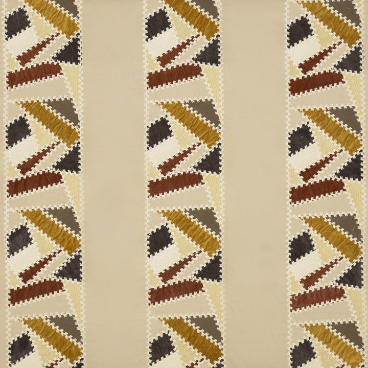 Lorimer Spice by Mulberry Fabric BOHEMIAN TRAVELS LINEN - 62%;POLYESTER - 22%;COTTON - 9%;VISCOSE - 7% India - Horizontal: 16.548 and Vertical: 12.608 49.644 - Fabric Carolina -