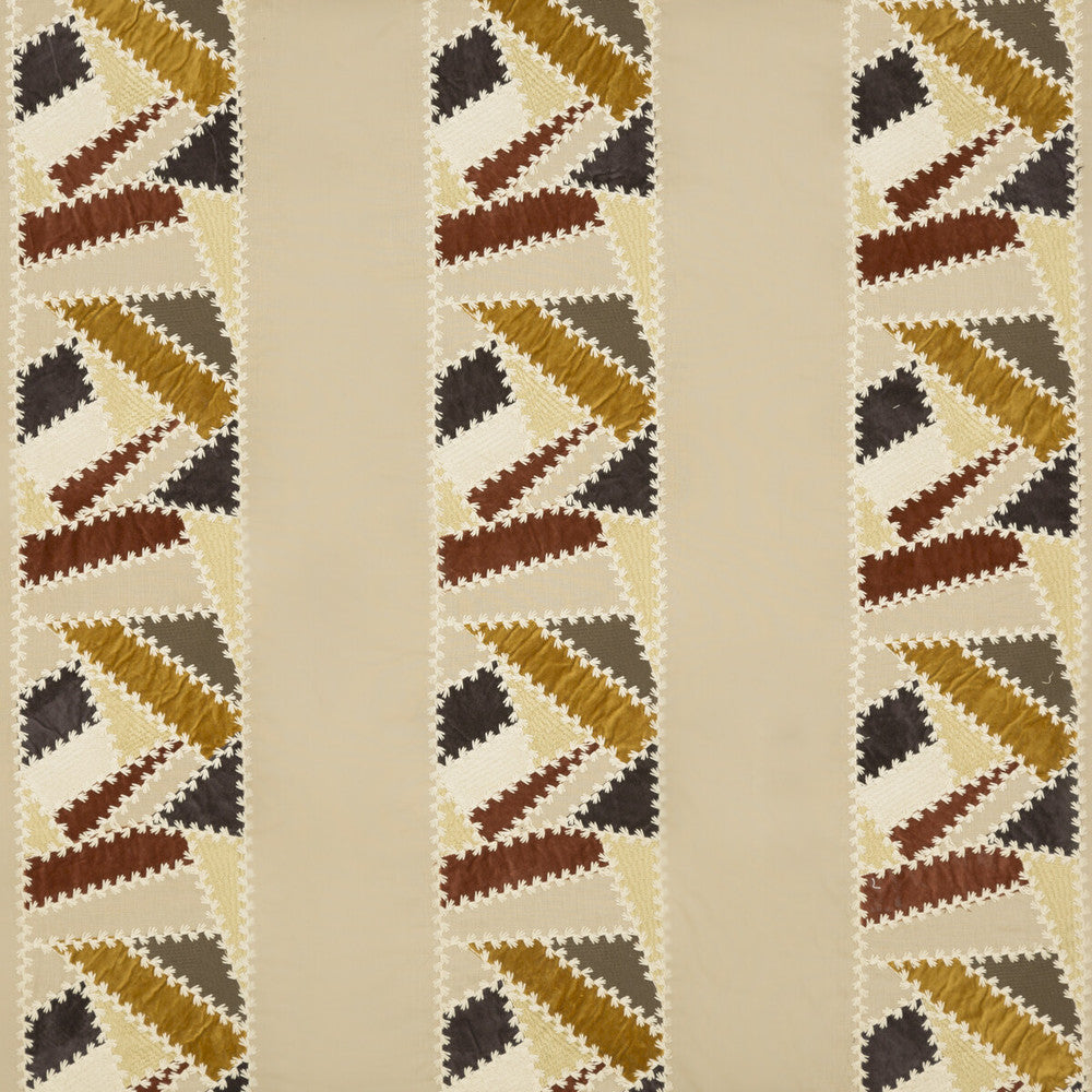 Lorimer Spice by Mulberry Fabric BOHEMIAN TRAVELS LINEN - 62%;POLYESTER - 22%;COTTON - 9%;VISCOSE - 7% India - Horizontal: 16.548 and Vertical: 12.608 49.644 - Fabric Carolina -