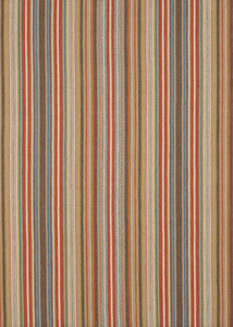 Tapton Stripe Teal/Russet by Mulberry Fabric
