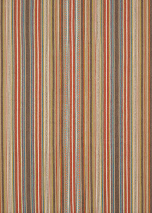 Tapton Stripe Teal/Russet by Mulberry Fabric Mulberry Fabric Tapton Stripe Teal/RussetFabric BOHEMIAN TRAVELS COTTON - 53%;JUTE - 47% India </p><p>Repeat: H: 17.73, V: 53.978 - Fabric Carolina -