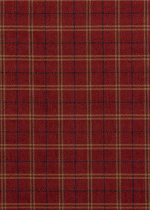 Haddon Check Red by Mulberry Fabric BOHEMIAN TRAVELS VISCOSE - 68%;COTTON - 12%;LINEN - 11%;POLYESTER - 9% Italy HEAVY Horizontal: 4.728 and Vertical: 4.728 55.948 - Fabric Carolina -