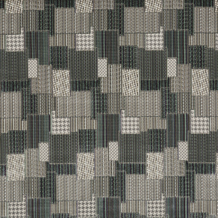 Bohemian Patchwork Pewter/Teal/Plum by Mulberry Fabric BOHEMIAN TRAVELS VISCOSE - 84%;POLYESTER - 16% Italy HEAVY Horizontal: 56.736 and Vertical: 33.884 56.736 - Fabric Carolina -