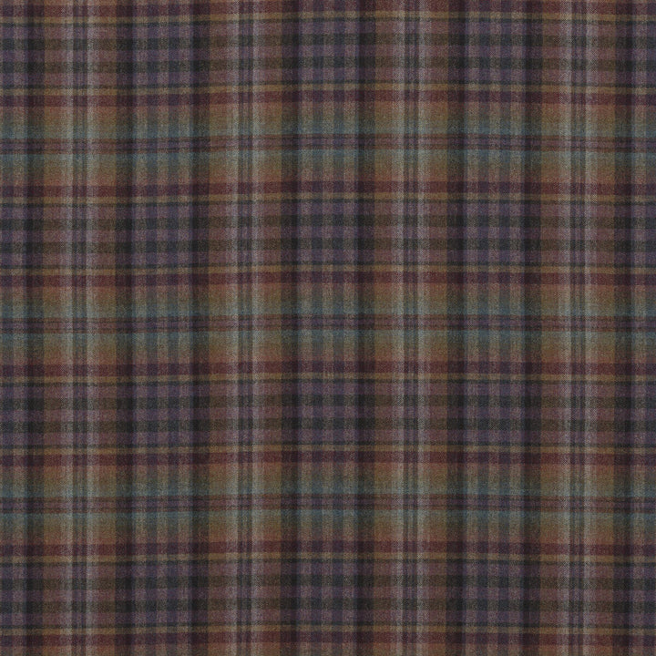 Nevis Teal/Sienna/Mauve by Mulberry Designer Fabric FESTIVAL WOOL - 100% United Kingdom HEAVY Horizontal: 9.85 and Vertical: 11.032 59.1 - Swanky Fabrics -