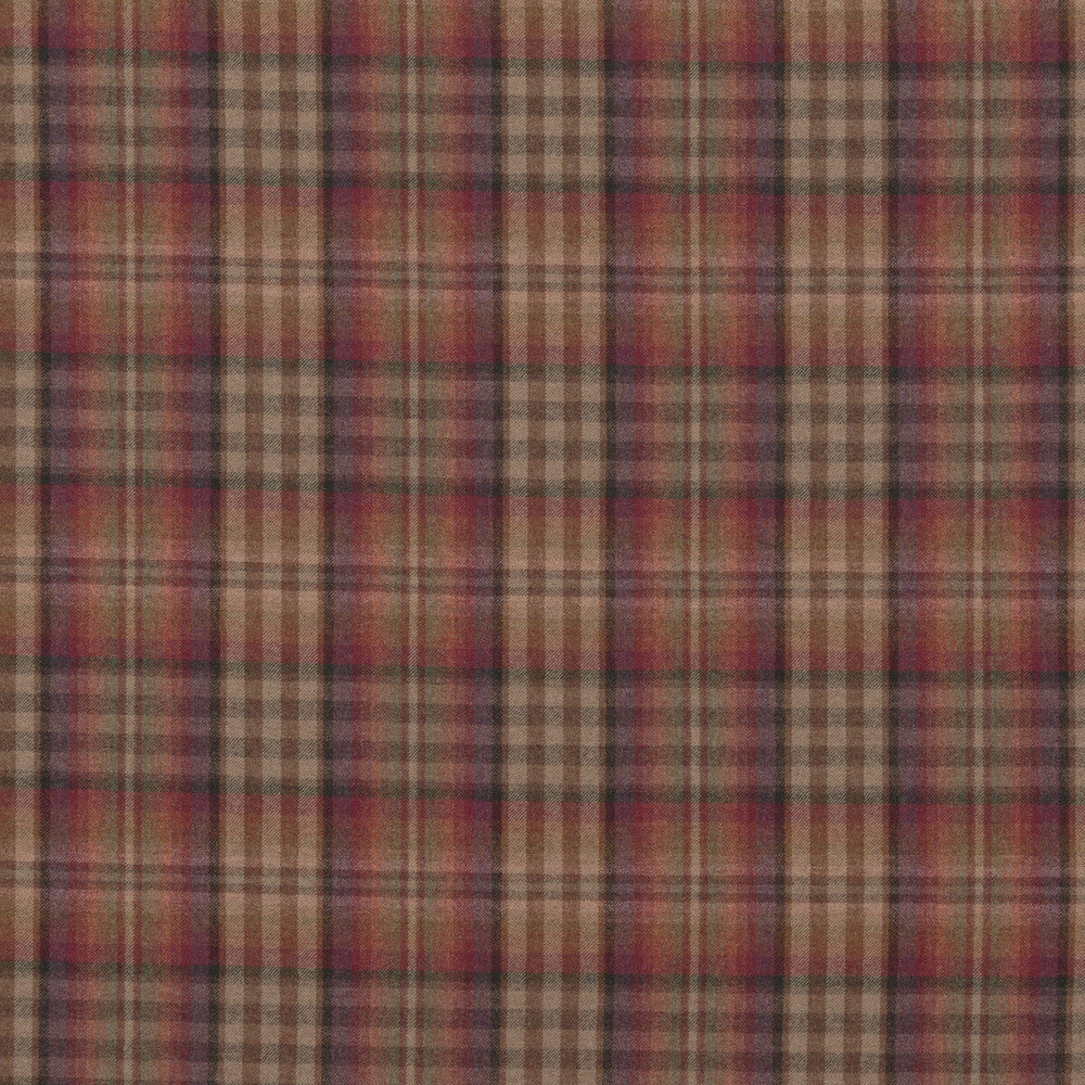 Nevis Russet/Mauve by Mulberry Fabric FESTIVAL WOOL - 100% United Kingdom HEAVY Horizontal: 9.85 and Vertical: 11.032 59.1 - Fabric Carolina -