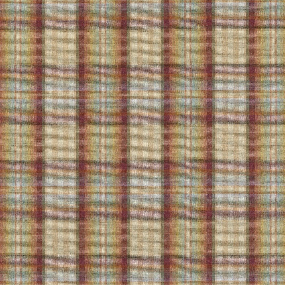 Nevis Red/ Stone by Mulberry Fabric MULBERRY WOOLS IV WOOL - 100% United Kingdom HEAVY Horizontal: 9.85 and Vertical: 11.032 59.1 - Fabric Carolina -