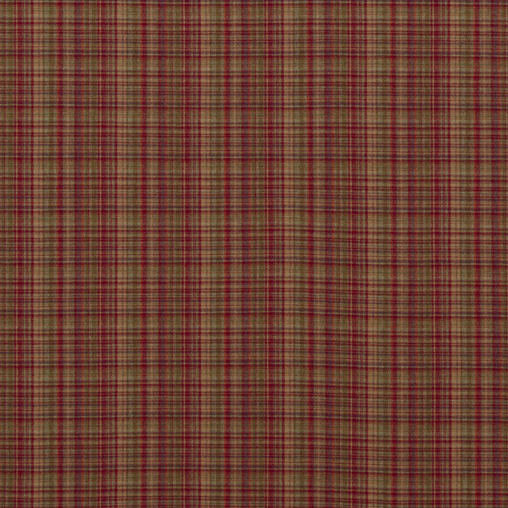 Mull Red/Green by Mulberry Fabric FESTIVAL WOOL - 100% United Kingdom HEAVY Horizontal: 6.501 and Vertical: 3.94 59.1 - Fabric Carolina -