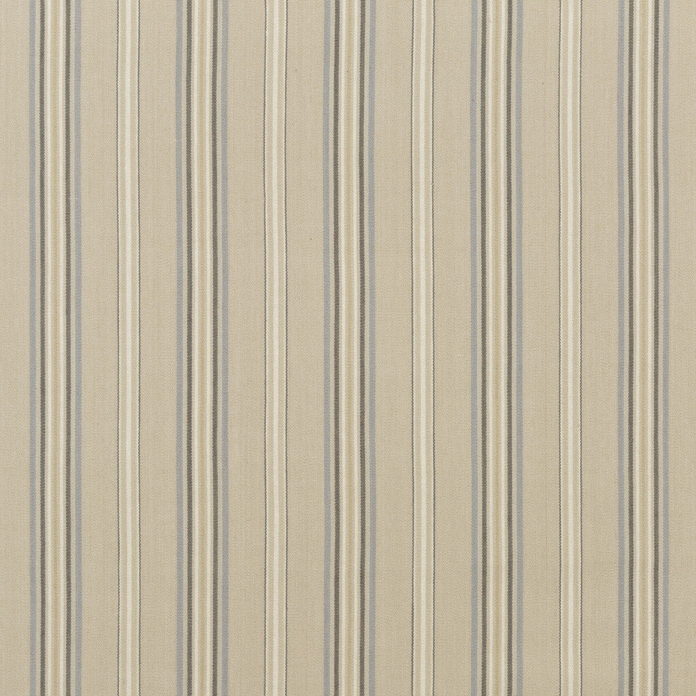 Exeter Stripe Slate/Stone by Mulberry Fabric FESTIVAL COTTON - 70%;JUTE - 30% India HEAVY Horizontal: 7.486 and Vertical: 52.402 - Fabric Carolina -