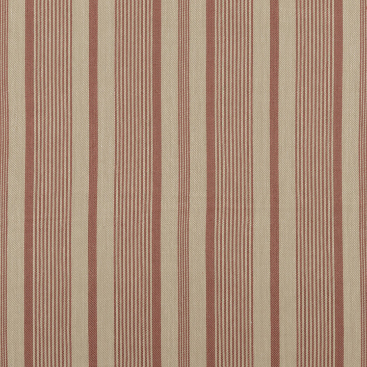 College Stripe Russet/Linen by Mulberry Fabric FESTIVAL LINEN - 68%;COTTON - 32% India HEAVY Horizontal: 16.351 and Vertical: - 48.856 - Fabric Carolina -