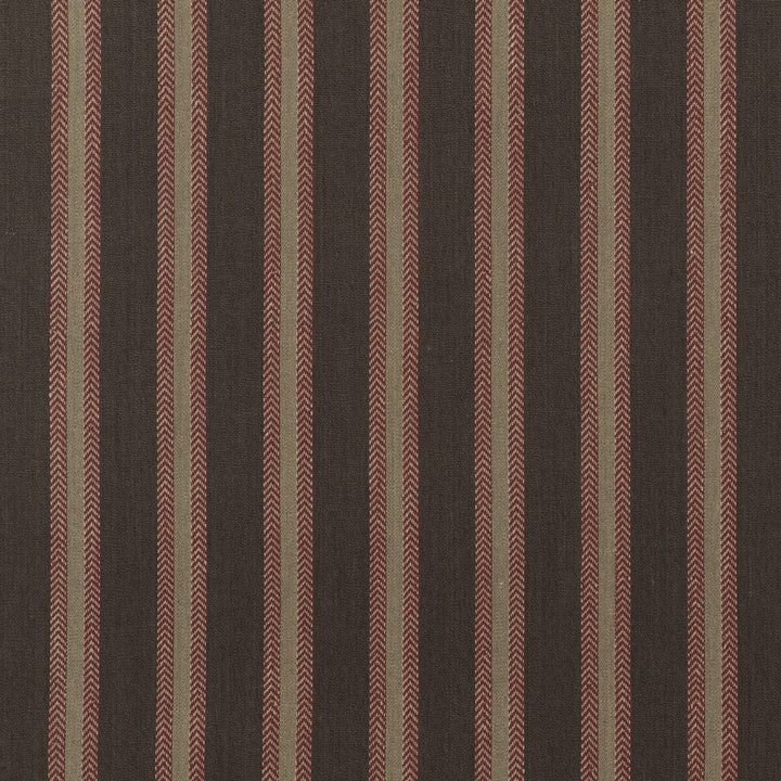 Chester Stripe Woodsmoke/Russet by Mulberry Designer Fabric FESTIVAL COTTON - 70%;JUTE - 30% India Horizontal: 4.728 and Vertical: 52.008 - Swanky Fabrics -