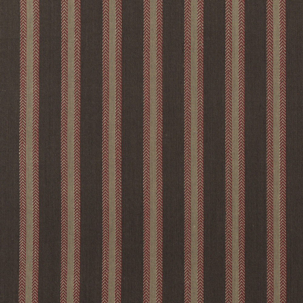 Chester Stripe Woodsmoke/Russet by Mulberry Fabric Mulberry Fabric Chester Stripe Woodsmoke/RussetFabric FESTIVAL COTTON - 70%;JUTE - 30% India </p><p>Repeat: H: 4.728, V: 52.008 - Fabric Carolina -