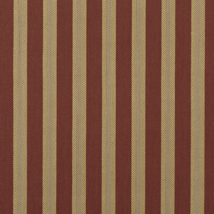 Chester Stripe Russet/Ochre by Mulberry Fabric FESTIVAL COTTON - 70%;JUTE - 30% India - Horizontal: 4.728 and Vertical: - 52.008 - Fabric Carolina -