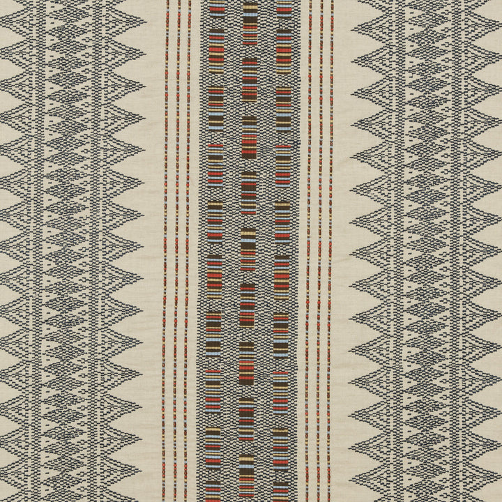 Stitchwork Indigo by Mulberry Fabric FESTIVAL LINEN - 55%;COTTON - 45% India MEDIUM Horizontal: 24.034 and Vertical: 14.972 48.068 - Fabric Carolina -