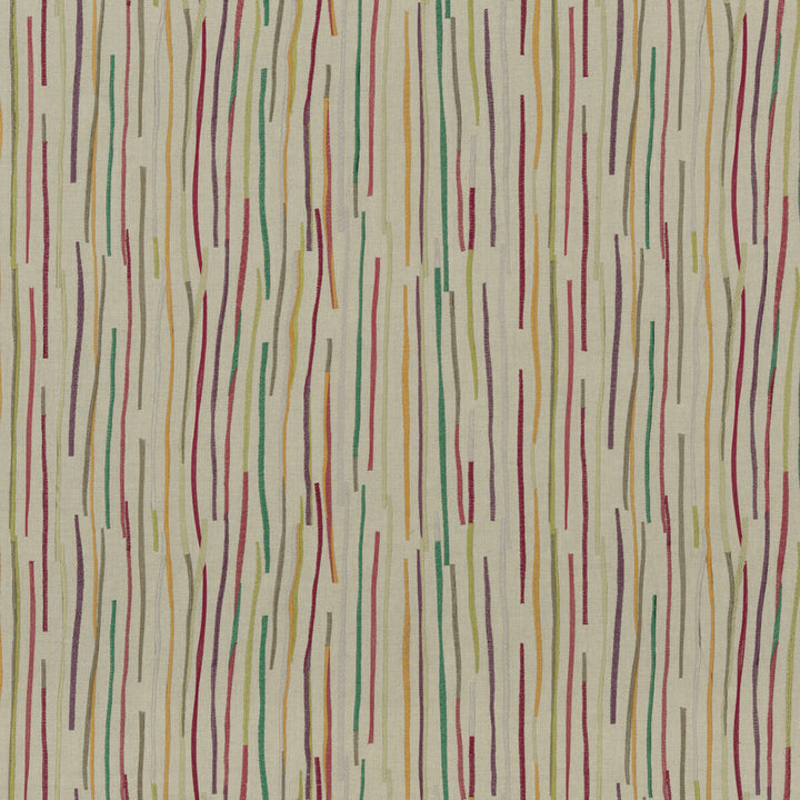 Fiesta Stripe Red/Green by Mulberry Fabric FESTIVAL LINEN - 72%;VISCOSE - 20%;POLYESTER - 8% India - Horizontal: 26.004 and Vertical: 13.002 52.008 - Fabric Carolina -