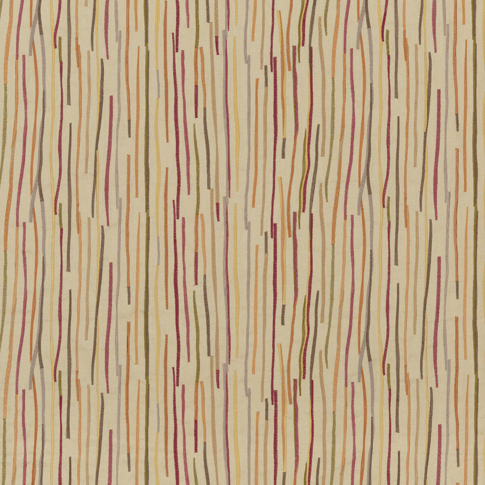 Fiesta Stripe Red/Sienna by Mulberry Fabric FESTIVAL LINEN - 72%;VISCOSE - 20%;POLYESTER - 8% India - Horizontal: 26.004 and Vertical: 13.002 52.008 - Fabric Carolina -