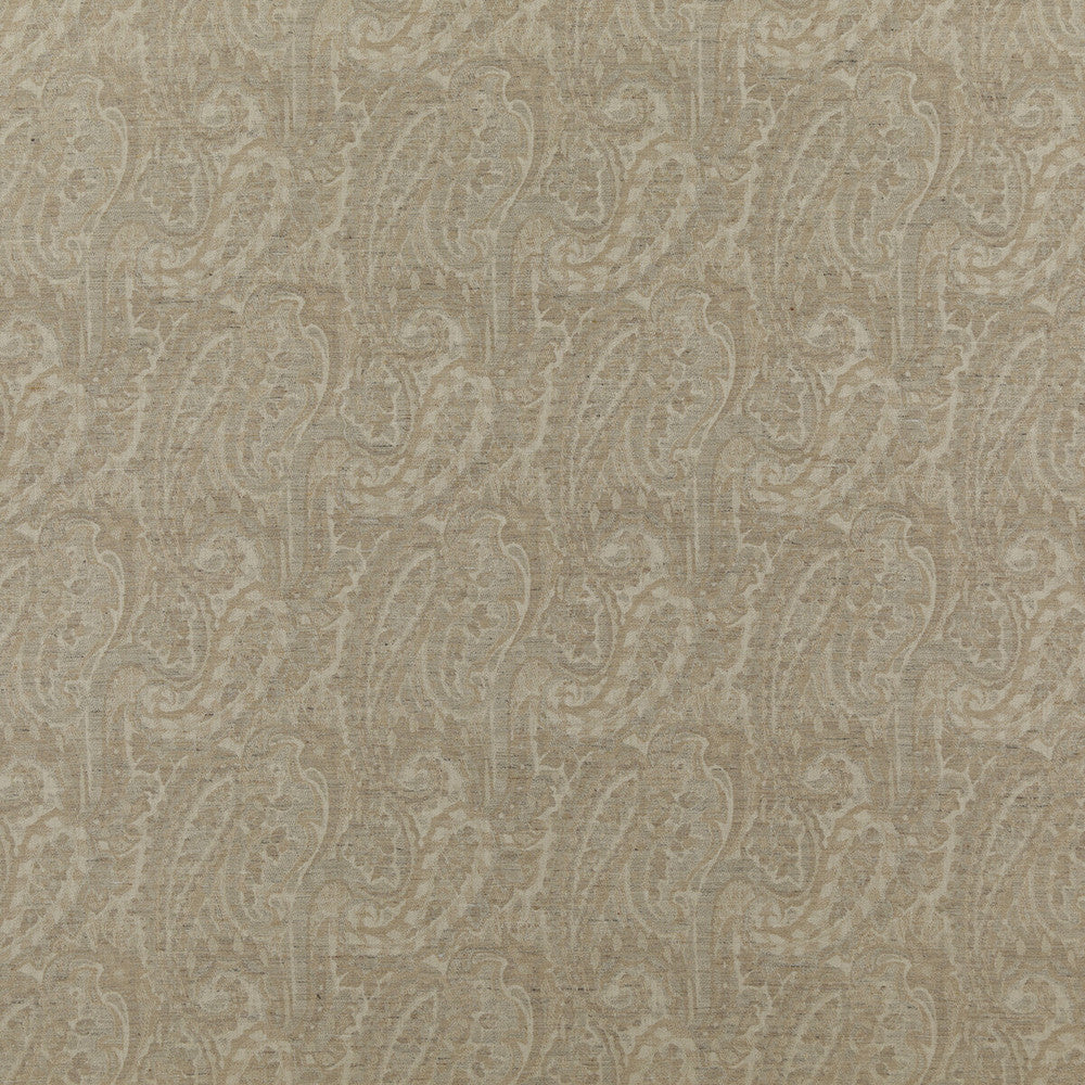 Fairfield Paisley Sand by Mulberry Fabric MODERN COUNTRY LINEN - 70%;WOOL - 30% United Kingdom MEDIUM Horizontal: 15.563 and Vertical: 16.942 62.252 - Fabric Carolina -