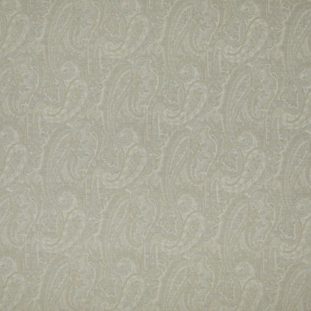 Fairfield Paisley Soft Teal by Mulberry Fabric MODERN COUNTRY LINEN - 70%;WOOL - 30% United Kingdom MEDIUM Horizontal: 15.563 and Vertical: 16.942 62.252 - Fabric Carolina -