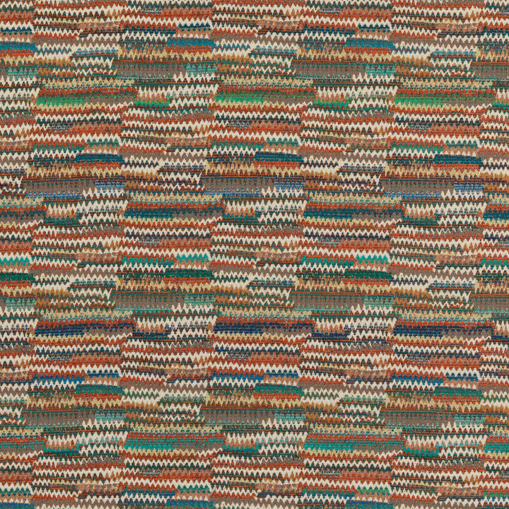 Landscape Teal/Spice by Mulberry Fabric MODERN COUNTRY II COTTON - 45%;VISCOSE - 27%;WOOL - 11%;ACRYLIC - 9%;NYLON - 8% Italy HEAVY Horizontal: - and Vertical: - 55.16 - Fabric Carolina -