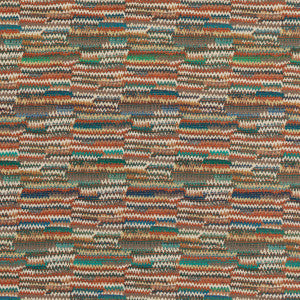 Landscape Teal/Spice by Mulberry Fabric
