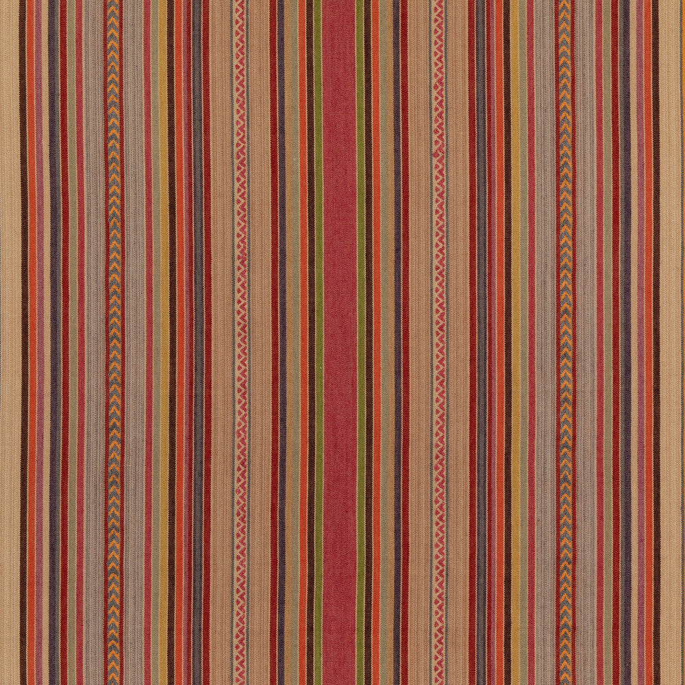Art Stripe Multi by Mulberry Fabric MODERN COUNTRY II COTTON - 65%;JUTE - 35% India - Horizontal: 53.978 and Vertical: - 53.978 - Fabric Carolina -