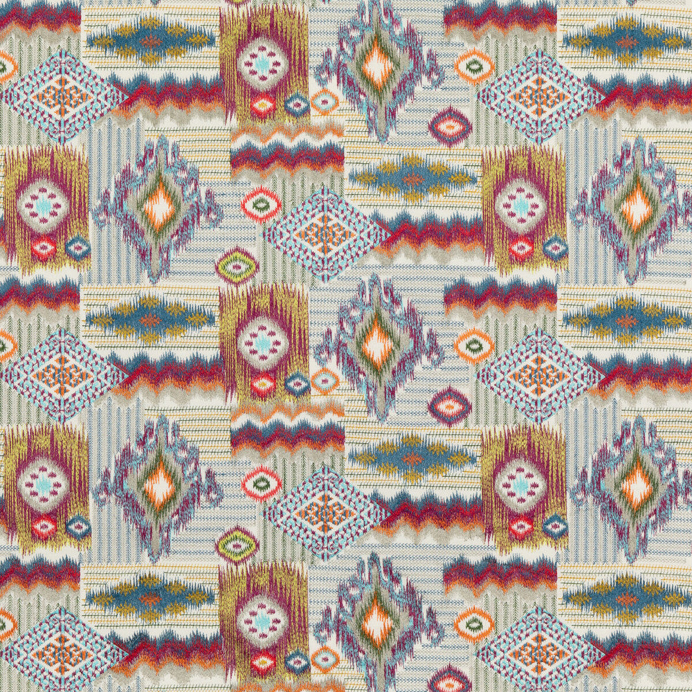 Dazzle Multi by Mulberry Designer Fabric MODERN COUNTRY II LINEN - 40%;VISCOSE - 35%;COTTON - 25% India Horizontal: 25.413 and Vertical: 14.972 50.826 - Swanky Fabrics -