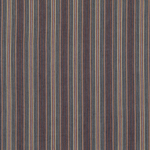 Falconer Stripe Indigo/Red by Mulberry Fabric
