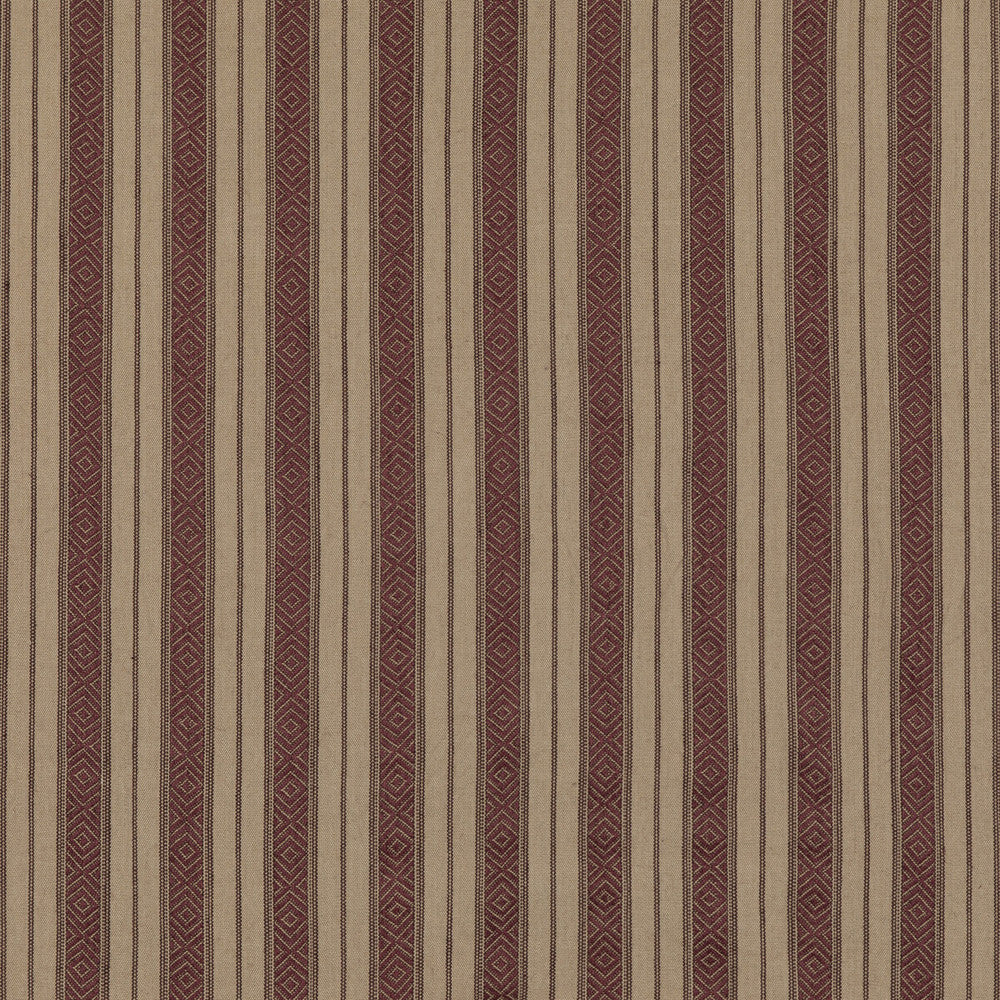 Cowdray Stripe Plum by Mulberry Designer Fabric MULBERRY STRIPES II COTTON - 70%;JUTE - 30% India Horizontal: 3.94 and Vertical: 51.22 - Swanky Fabrics -