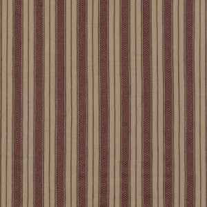 Cowdray Stripe Plum by Mulberry Fabric