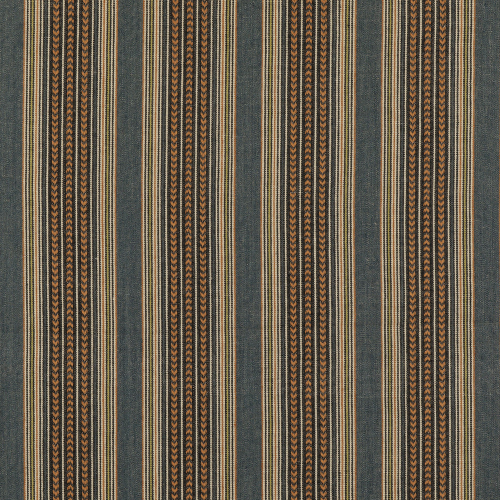 Berber Stripe Denim by Mulberry Fabric MULBERRY STRIPES II COTTON - 68%;JUTE - 32% India Horizontal: 8.865 and Vertical: 52.796 - Fabric Carolina -