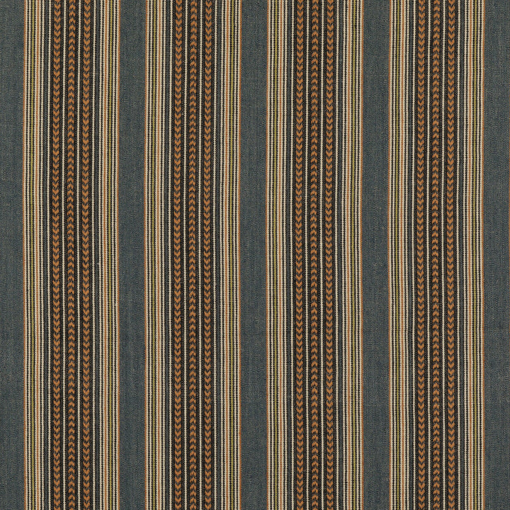 Berber Stripe Denim by Mulberry Fabric Mulberry Fabric Berber Stripe DenimFabric MULBERRY STRIPES II COTTON - 68%;JUTE - 32% India </p><p>Repeat: H: 8.865, V: 52.796 - Fabric Carolina -